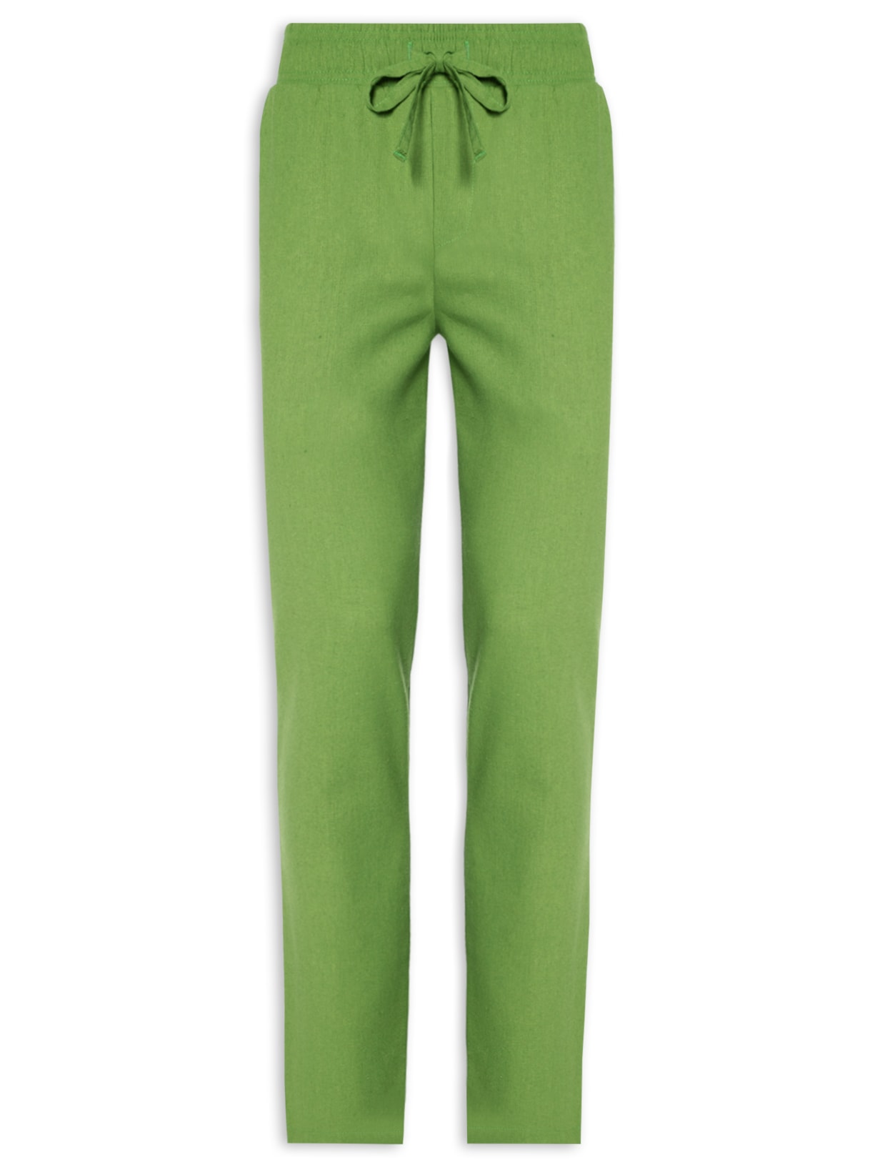 Calça Masculina De Linho Verde Barche