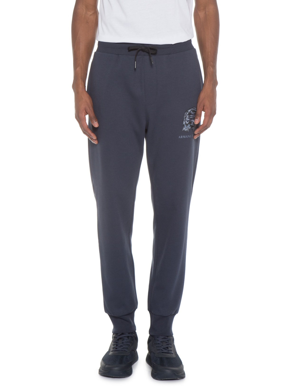 Calça Masculina De Malha Azul Armani Exchange