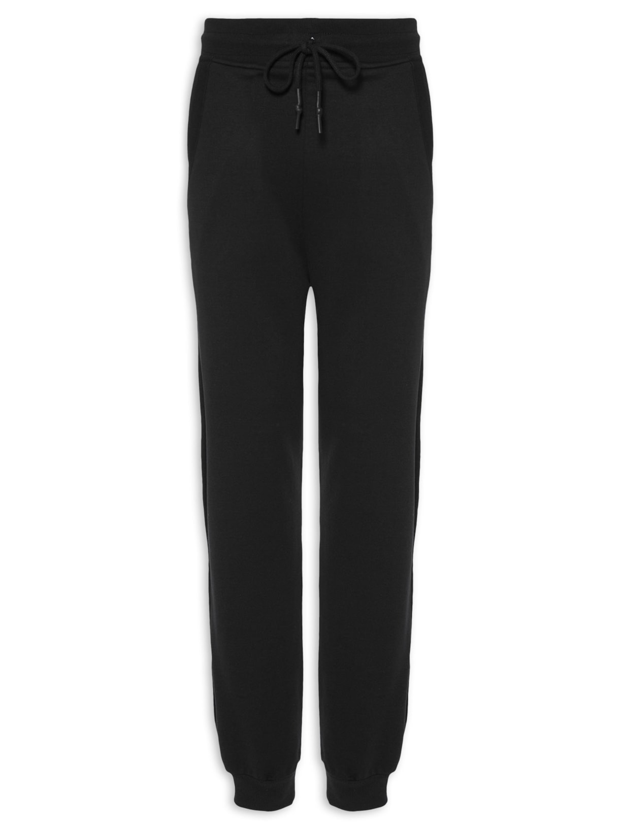 Calça Masculina De Moletom Detalhe Bolso William - Preto