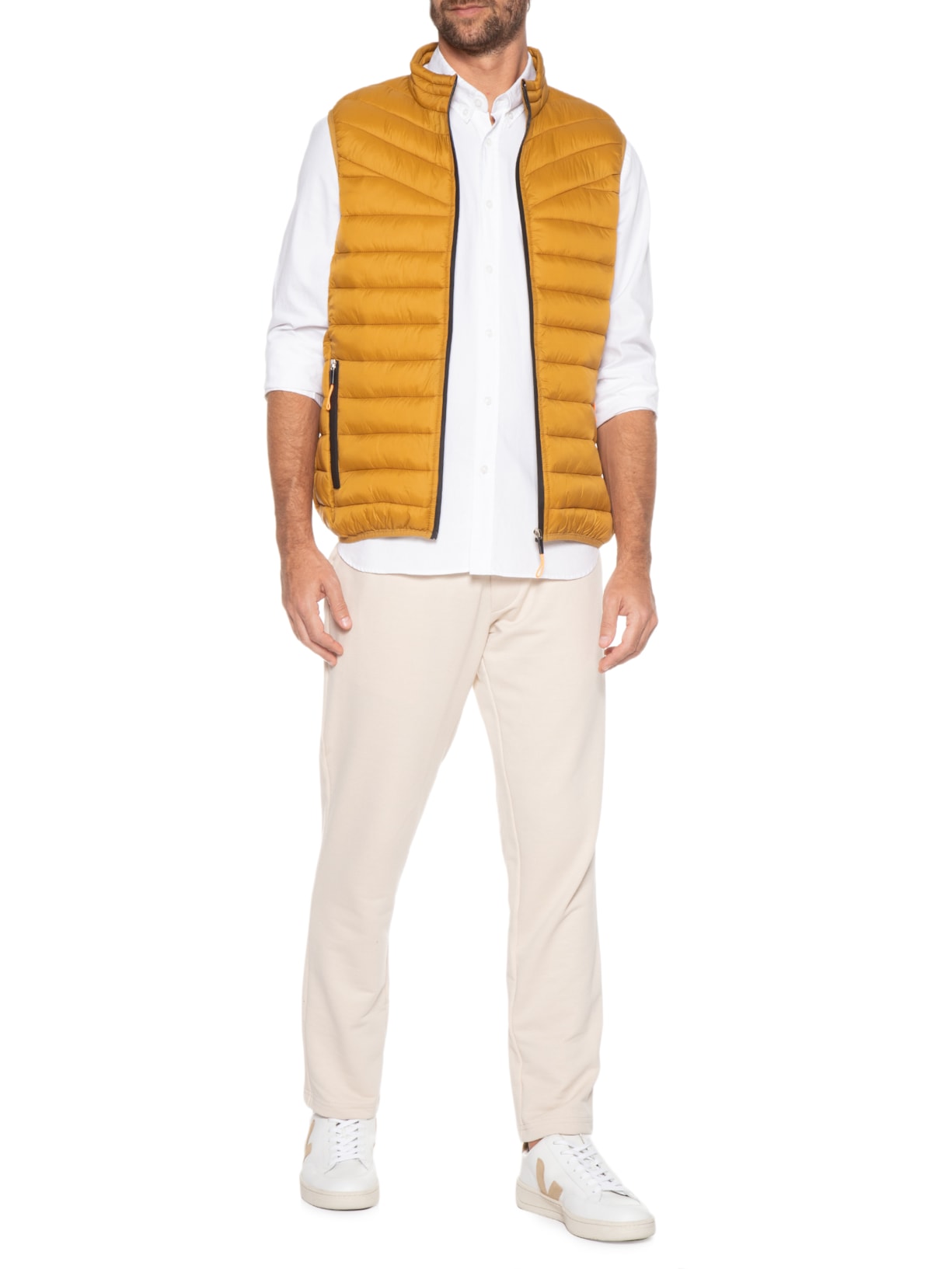 Calça Masculina De Moletom Essencial Bege Urbô