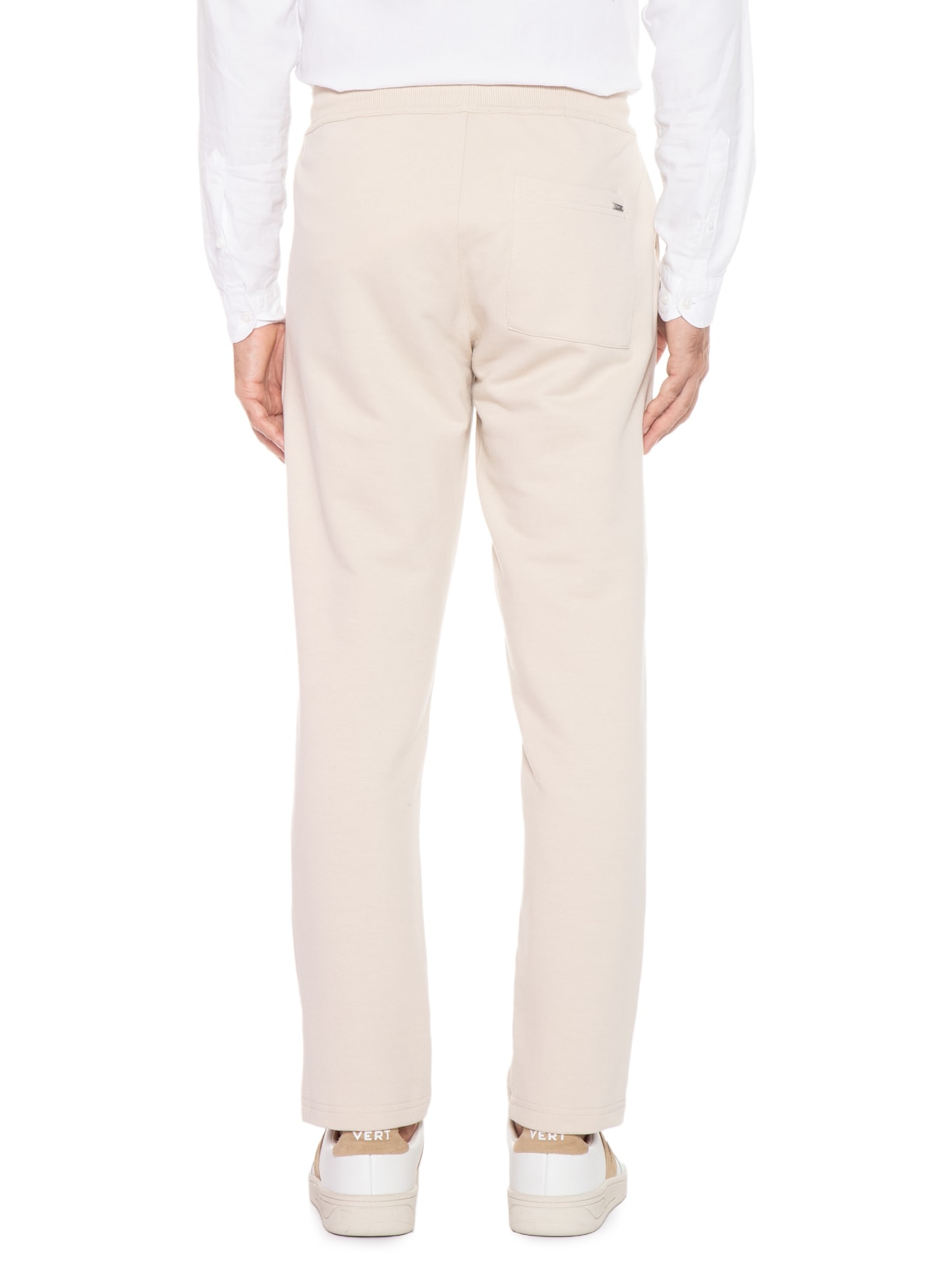 Calça Masculina De Moletom Essencial Bege Urbô
