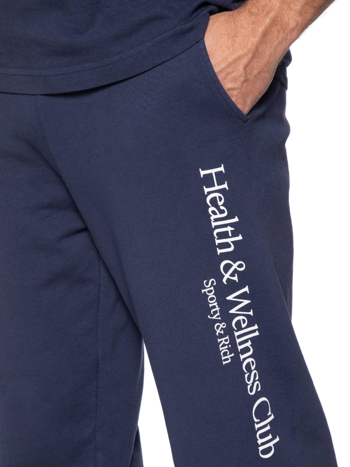 Calça Masculina De Moletom H&W Crest Azul Sporty & Rich