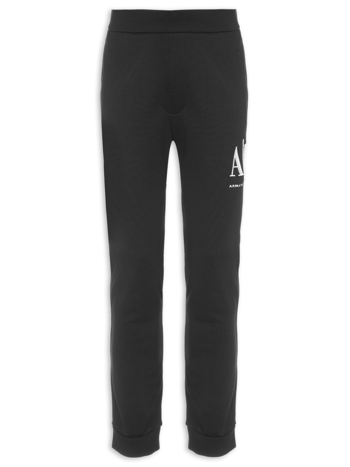Calça Masculina De Moletom Logo Bordado - Preto