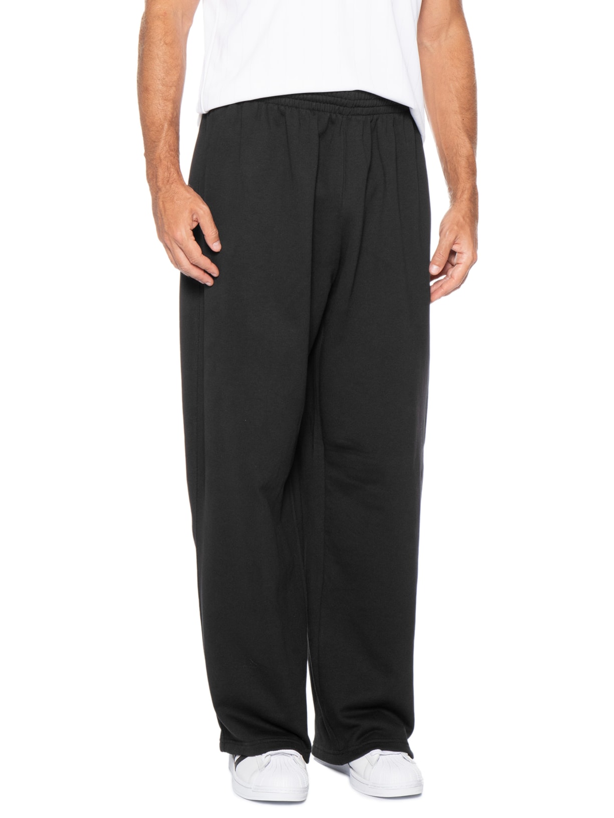 Calça Masculina de Moletom Trefoil ESS Preto Adidas Originals