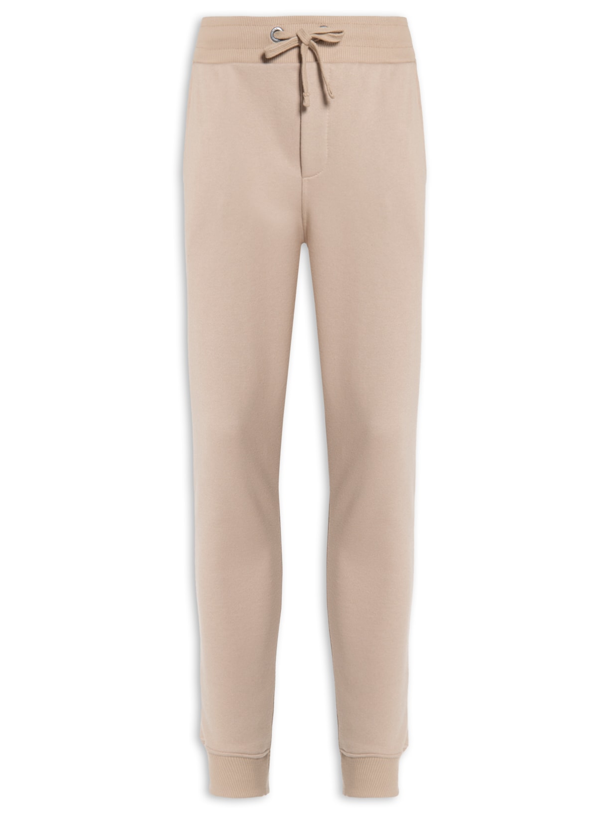 Calça Masculina De Moletom Uni Color - Bege