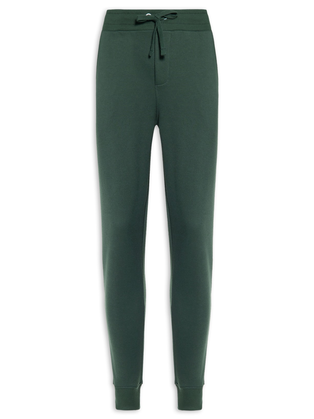 Calça Masculina De Moletom Uni Color - Verde
