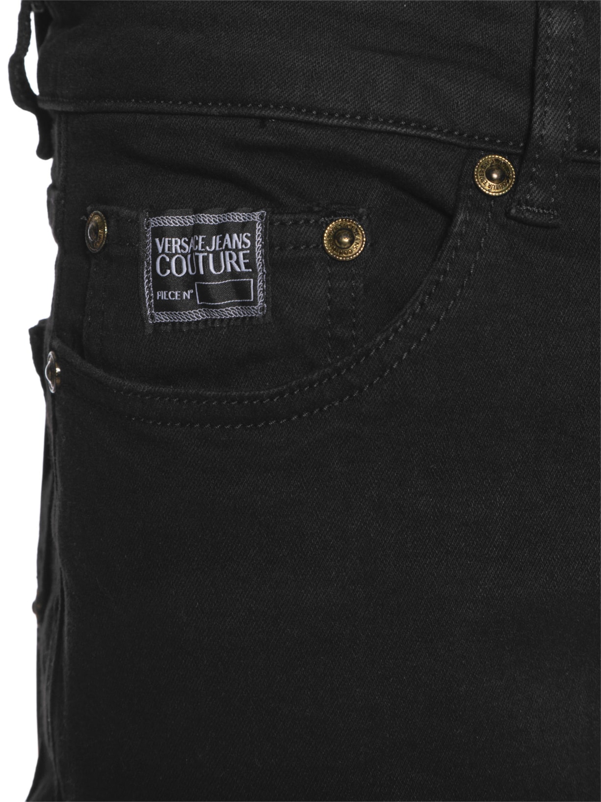 Calça Masculina De Sarja 5 Pockets Preto Versace Jeans Couture