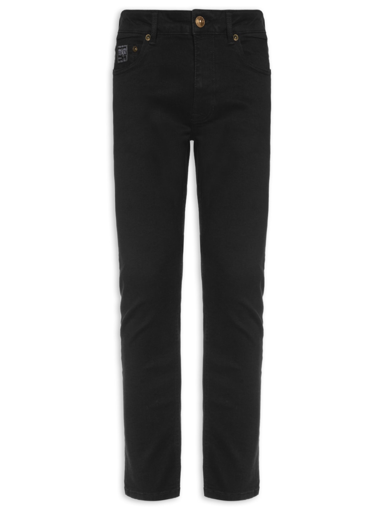 Calça Masculina De Sarja 5 Pockets Preto Versace Jeans Couture