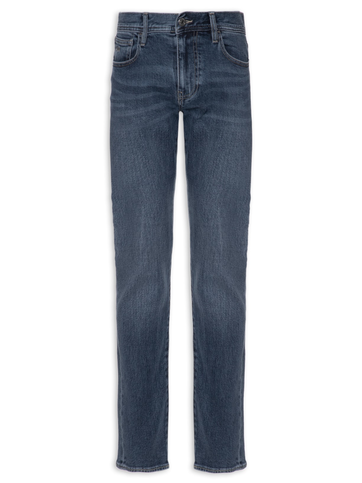 Calça Masculina De Tecido Plano - Azul