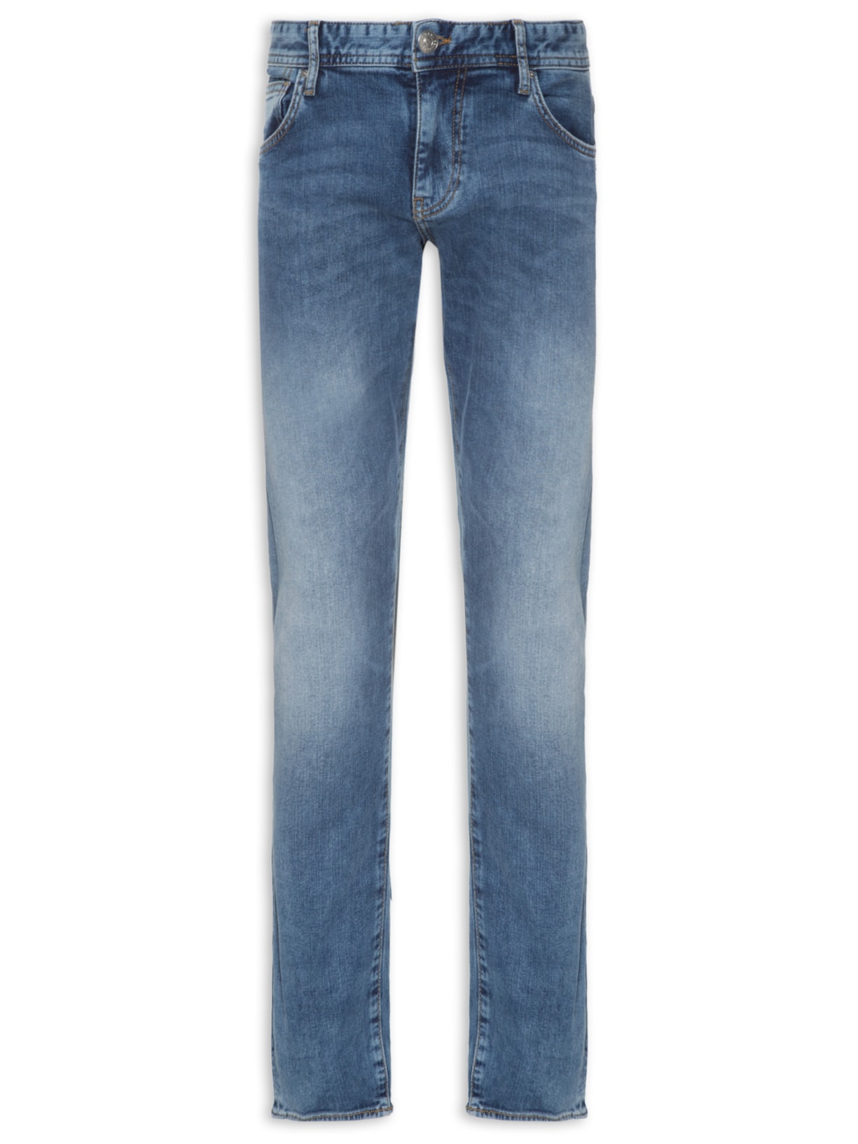 Calça Masculina De Tecido Plano - Azul