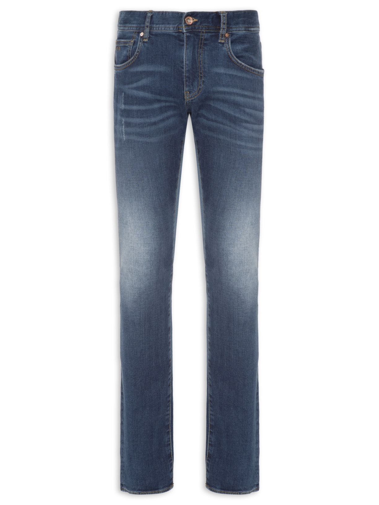 Calça Masculina De Tecido Plano - Azul