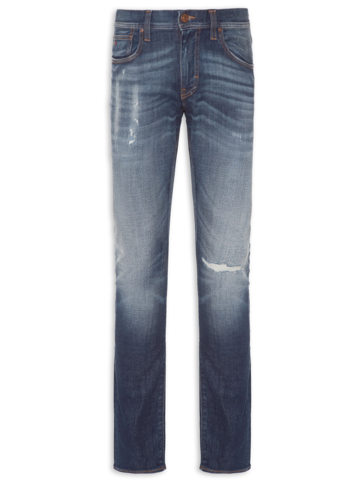 Calça Masculina De Tecido Plano - Azul