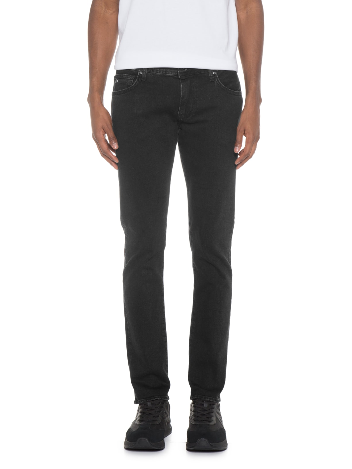 Calça Masculina De Tecido Plano Preto Armani Exchange