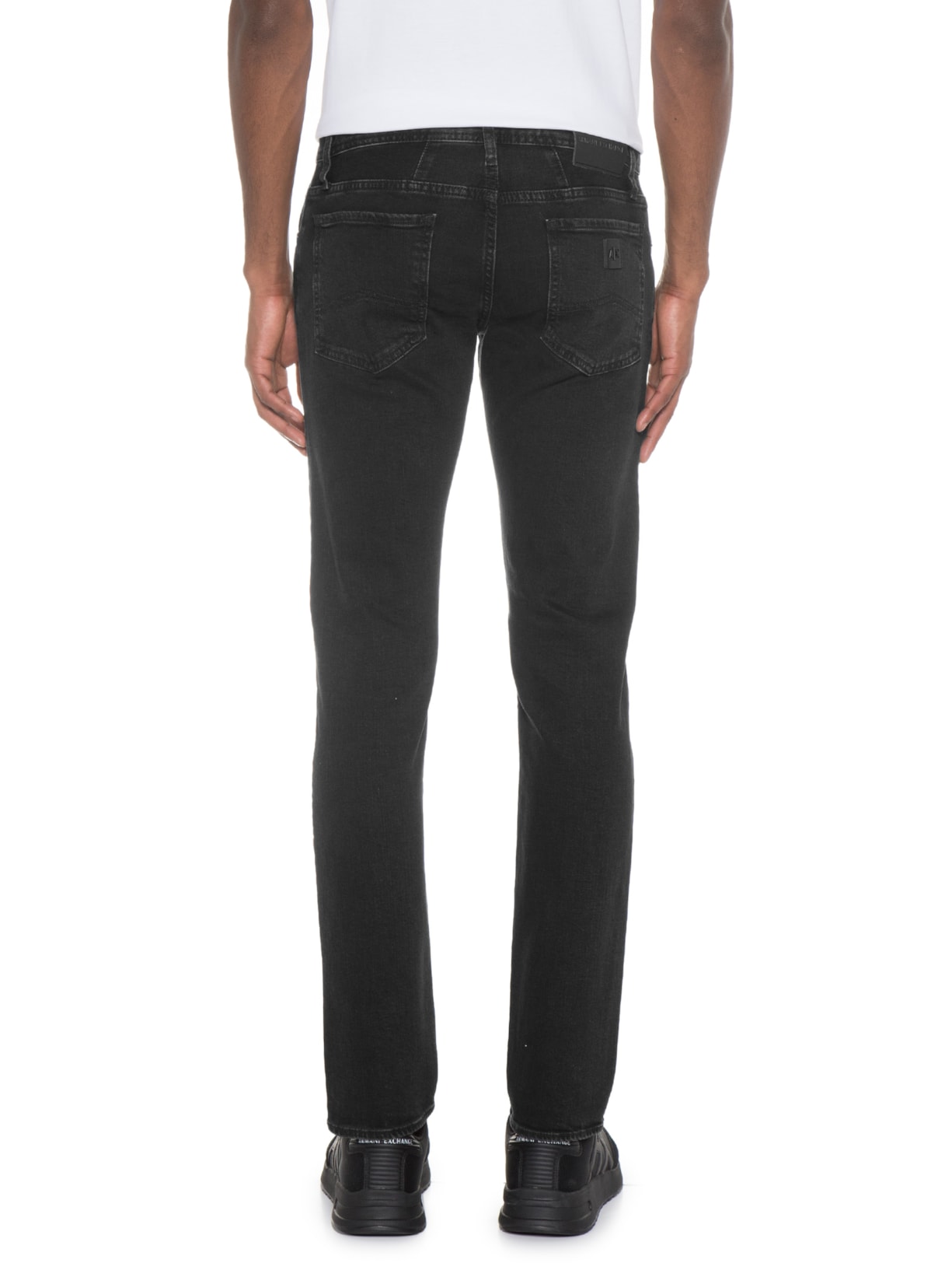 Calça Masculina De Tecido Plano Preto Armani Exchange