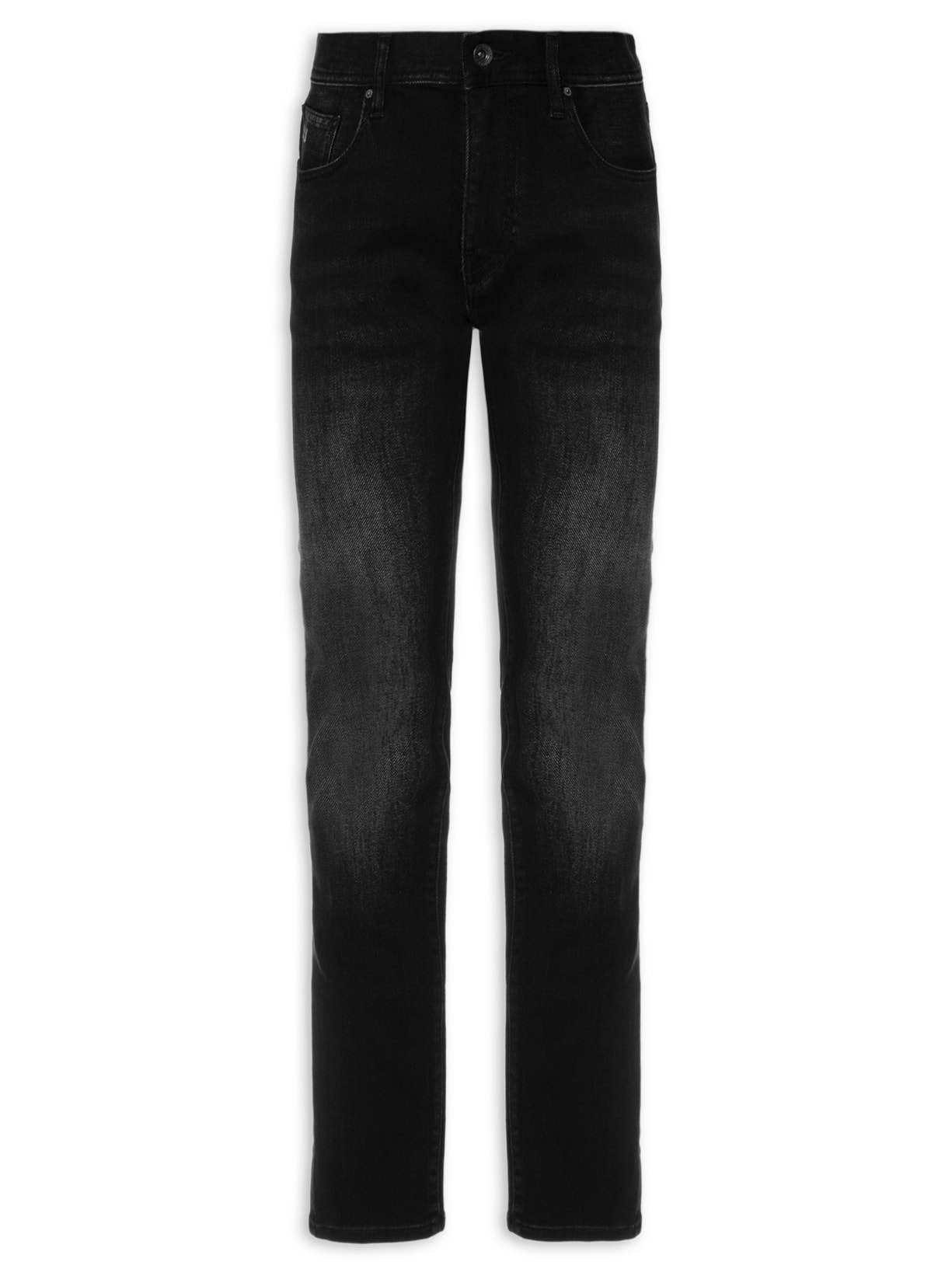 Calça Masculina De Tecido Plano - Preto