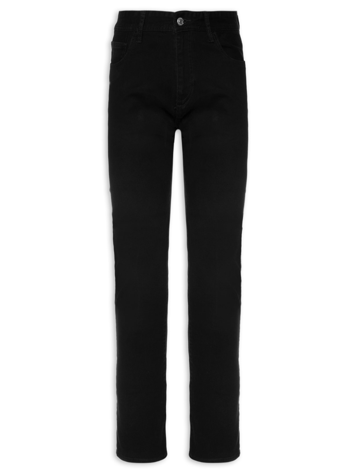 Calça Masculina De Tecido Plano - Preto