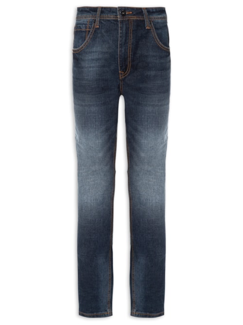 Calça Masculina Denim Ton Soft Dark - Azul