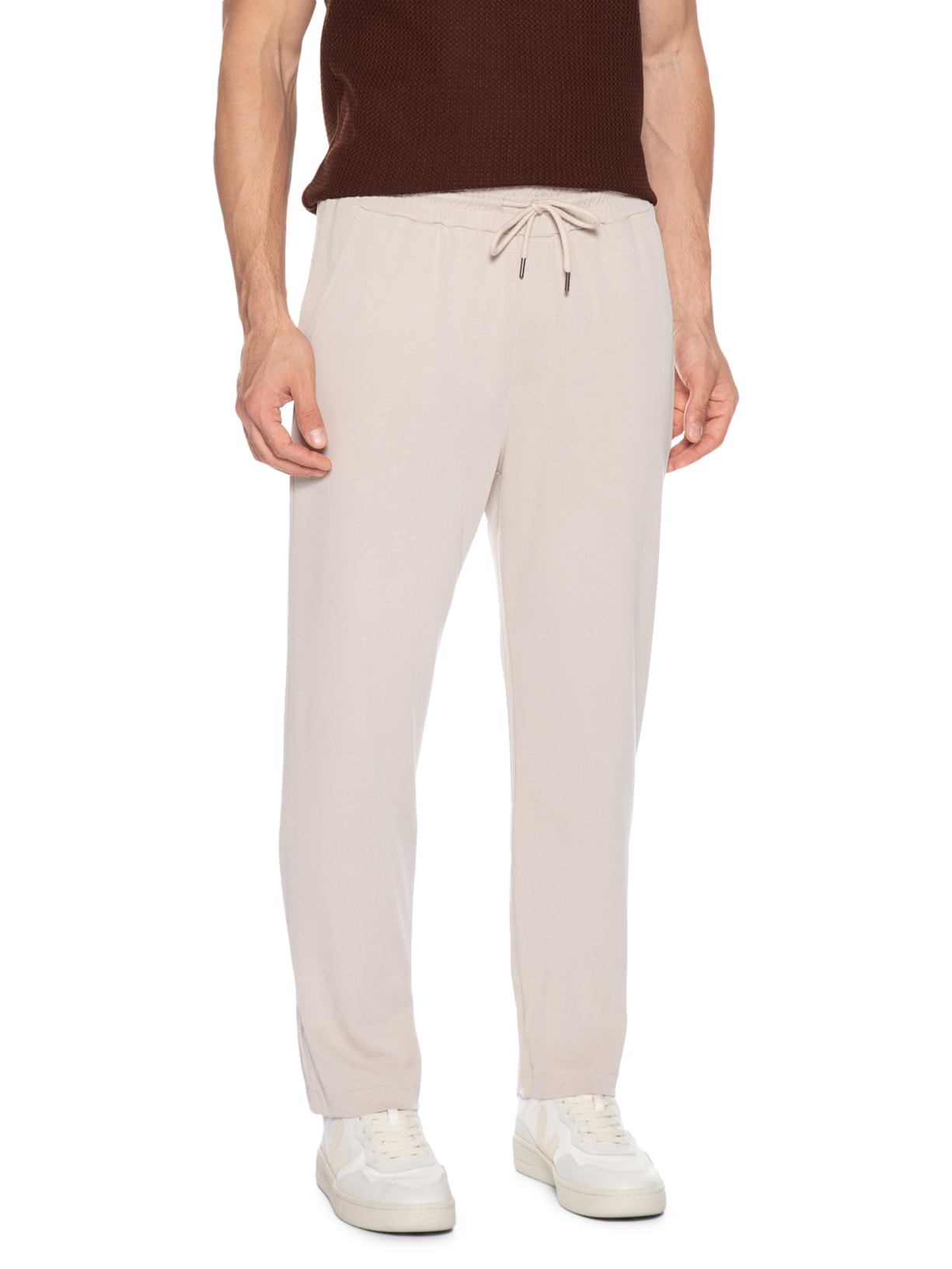 Calça Masculina Ecocosy Reta Bege Basiq Men