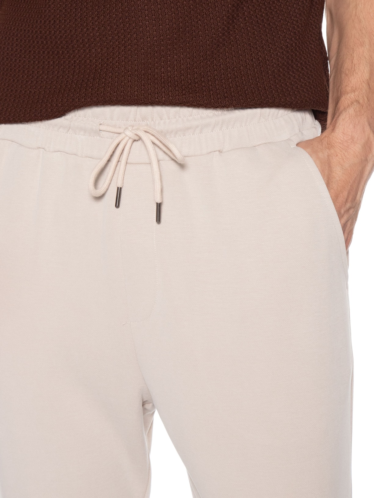Calça Masculina Ecocosy Reta Bege Basiq Men