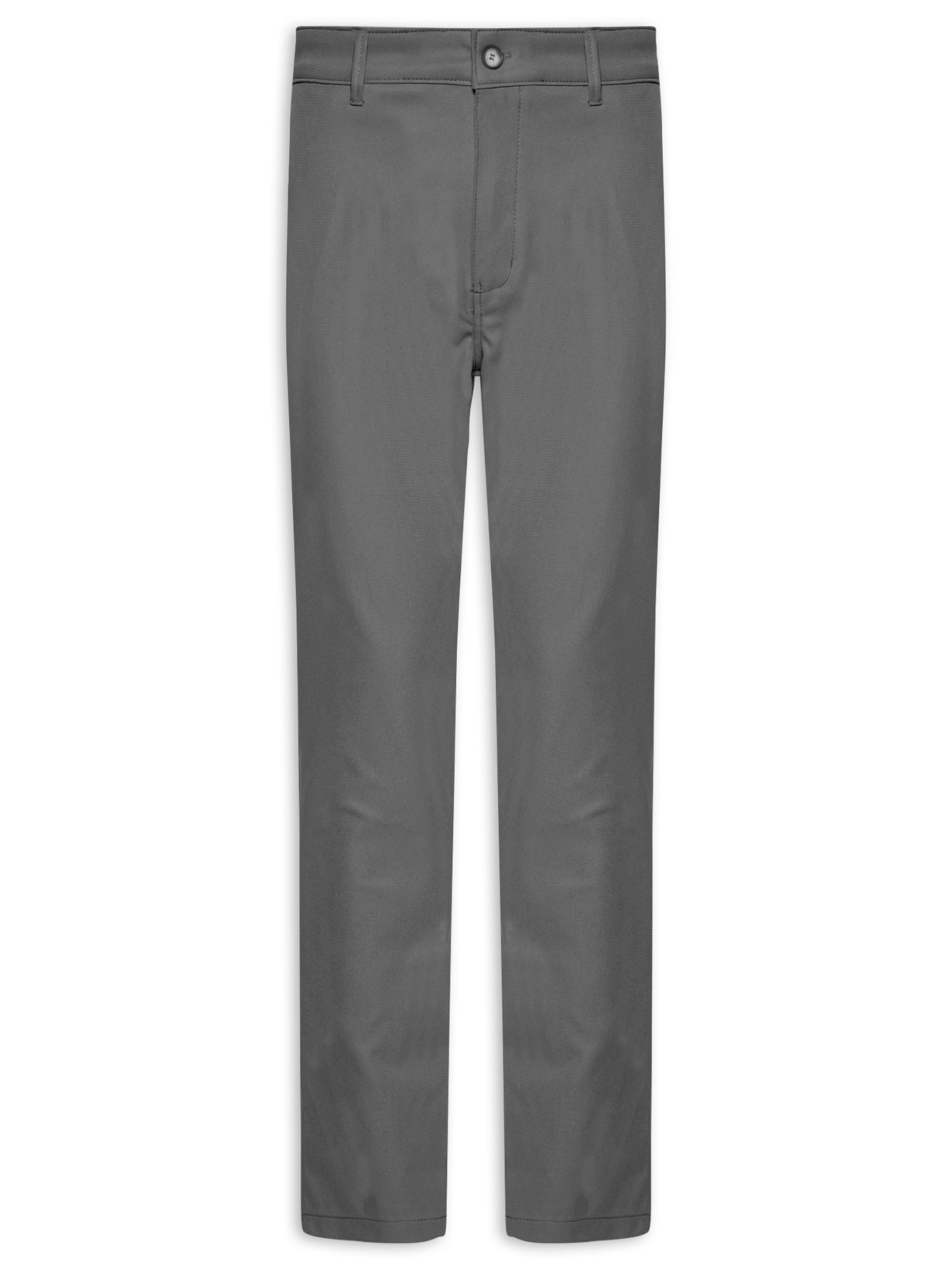 Calça Masculina Em Chino Reta - Cinza