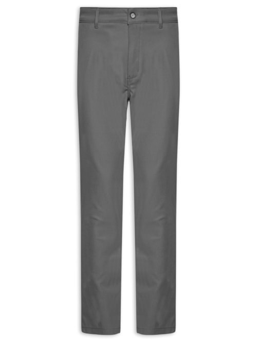 Calça Masculina Em Chino Reta - Cinza