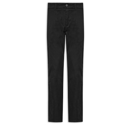 Calça Masculina Em Chino Reta - Preto