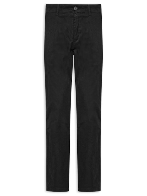 Calça Masculina Em Chino Reta - Preto