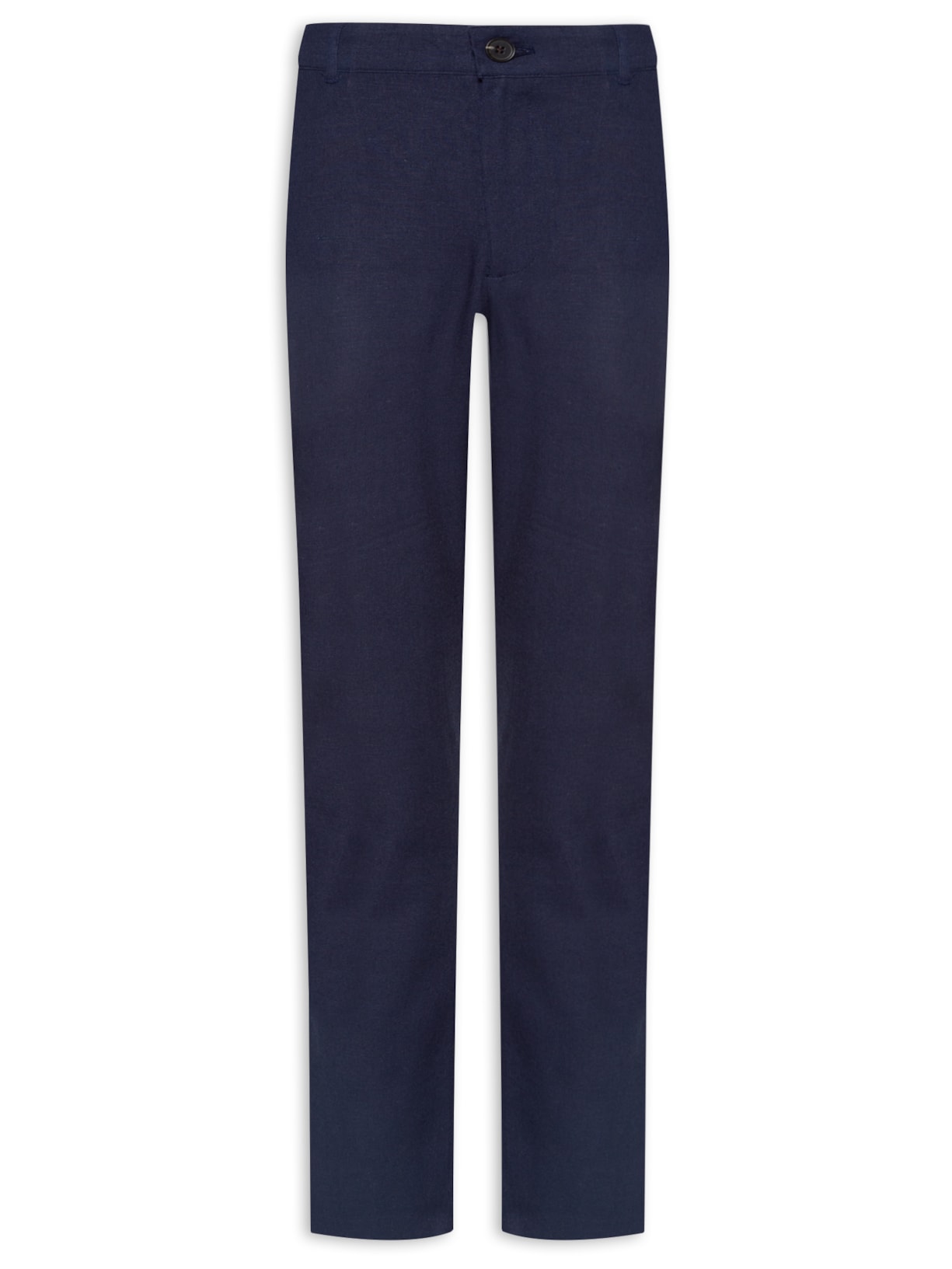 Calça Masculina Em Linho - Azul
