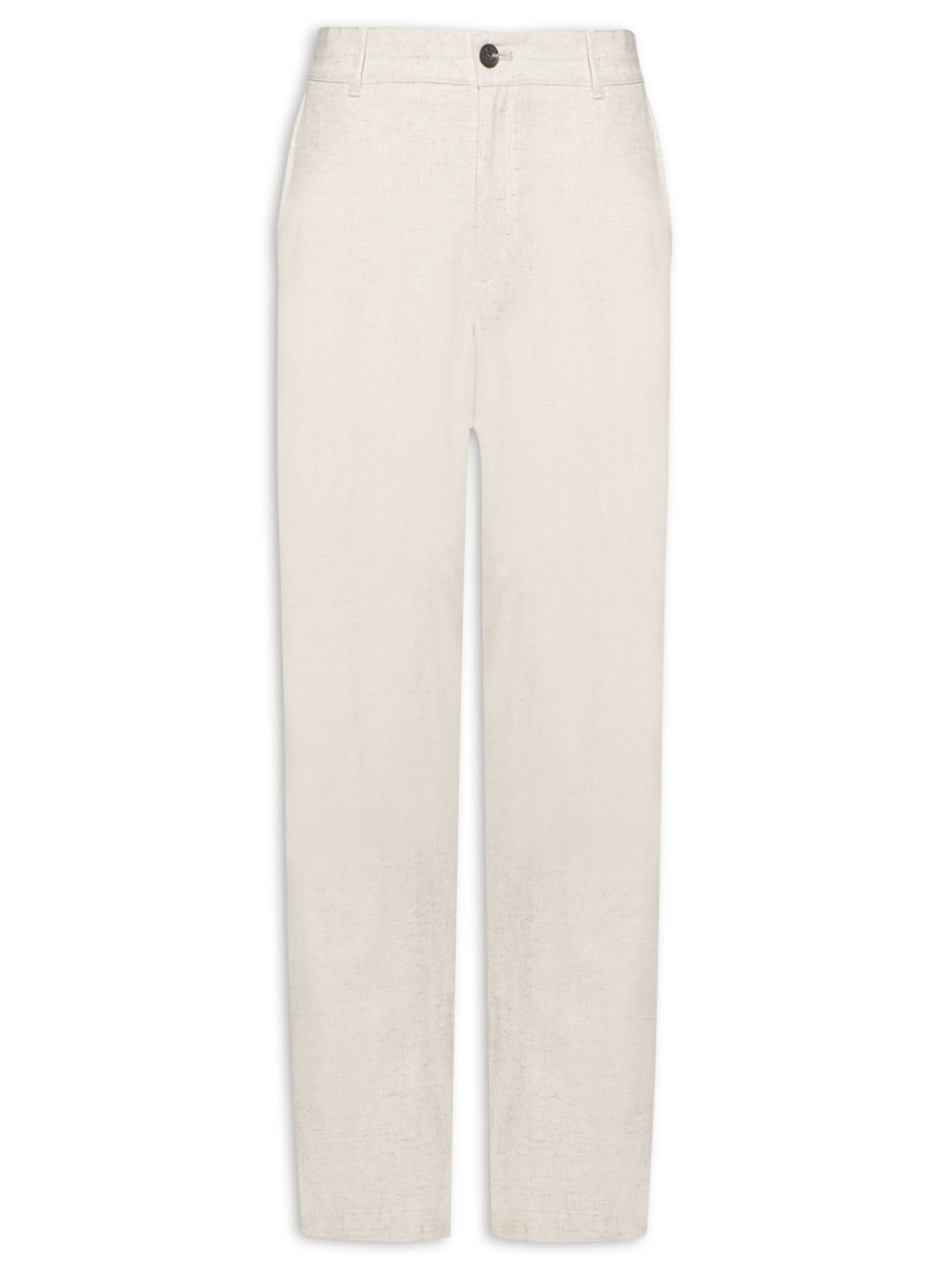 Calça Masculina Em Linho - Bege