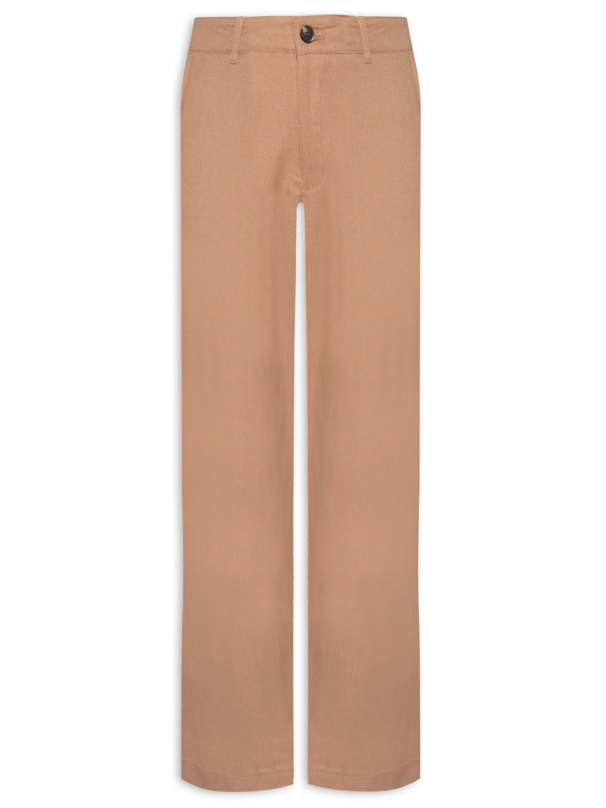 Calça Masculina Em Linho - Marrom