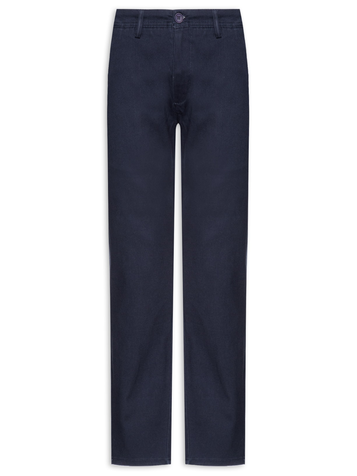 Calça Masculina Em Sarja Modelo Chino - Azul