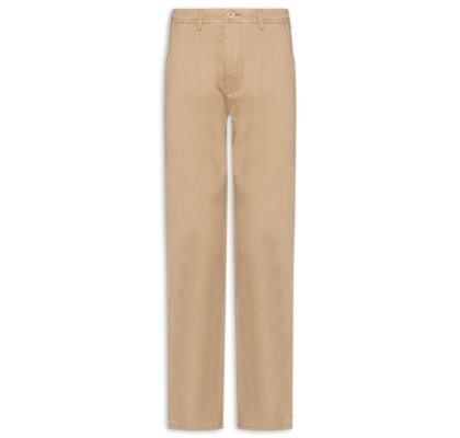 Calça Masculina Em Sarja Modelo Chino - Bege