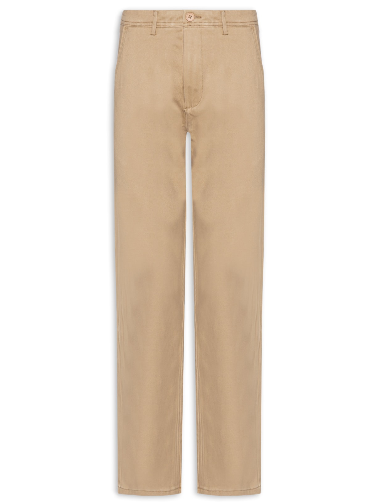 Calça Masculina Em Sarja Modelo Chino - Bege