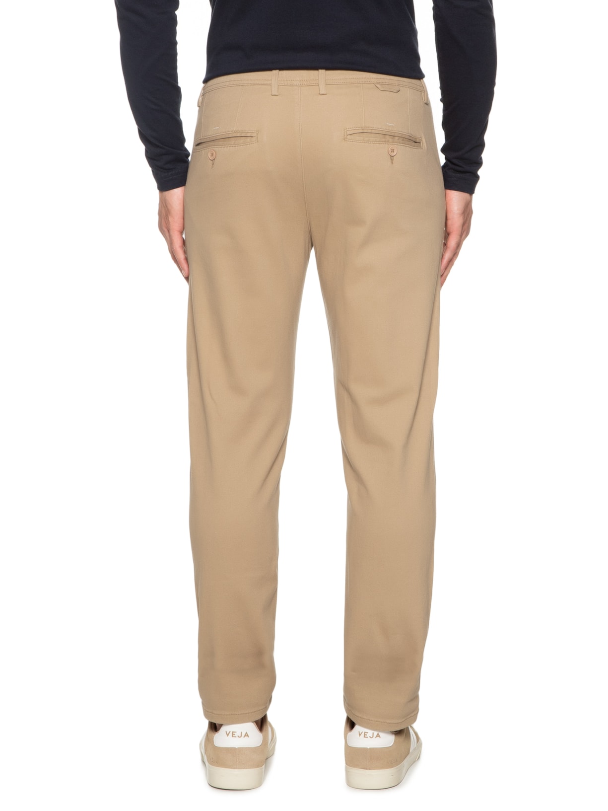 Calça Masculina Em Sarja Modelo Chino Bege '2 Essential