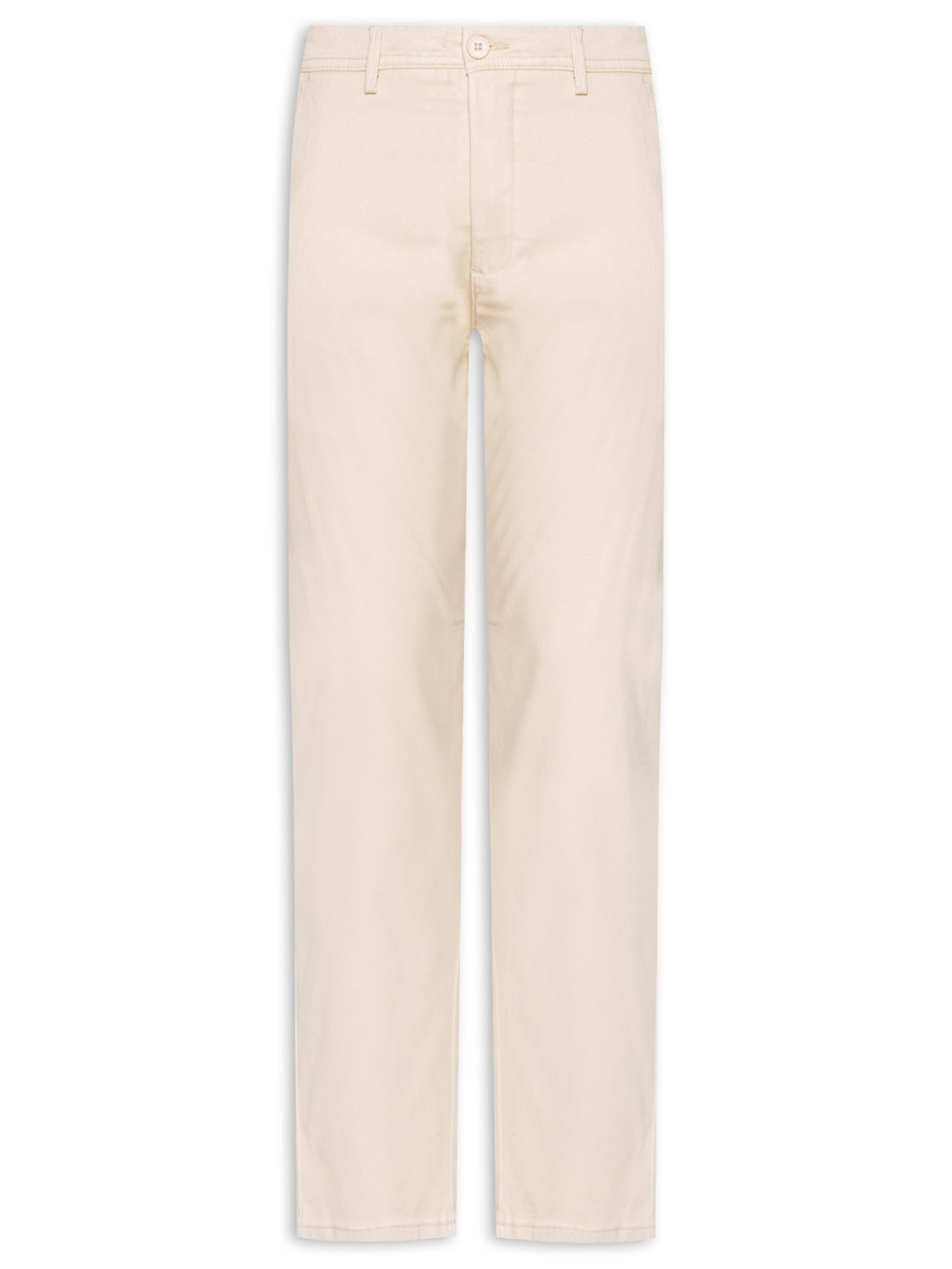 Calça Masculina Em Sarja Modelo Chino Bege '2 Essential
