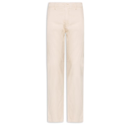 Calça Masculina Em Sarja Modelo Chino - Bege