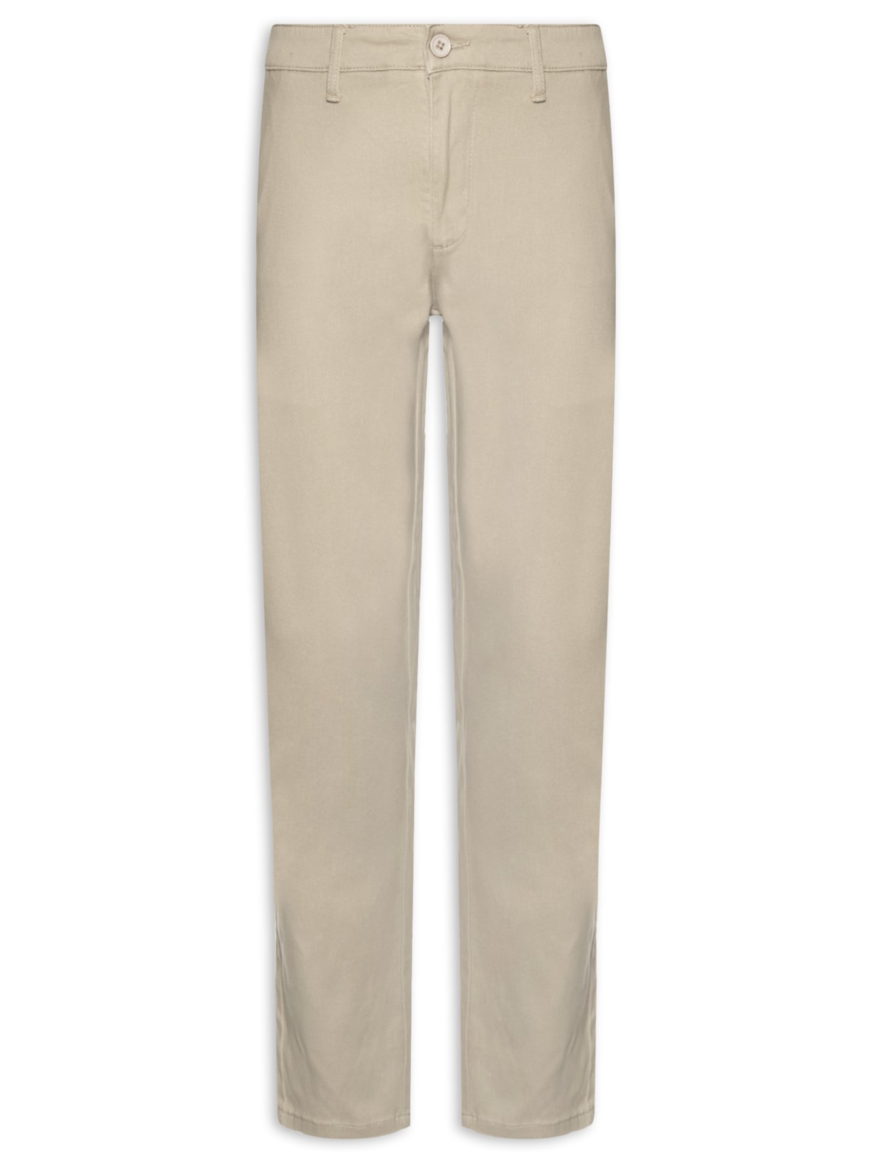Calça Masculina Em Sarja Modelo Chino Bege '2 Essential