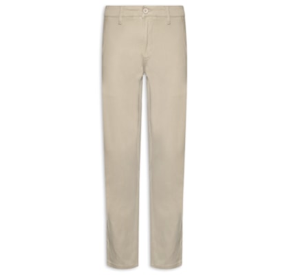 Calça Masculina Em Sarja Modelo Chino - Bege