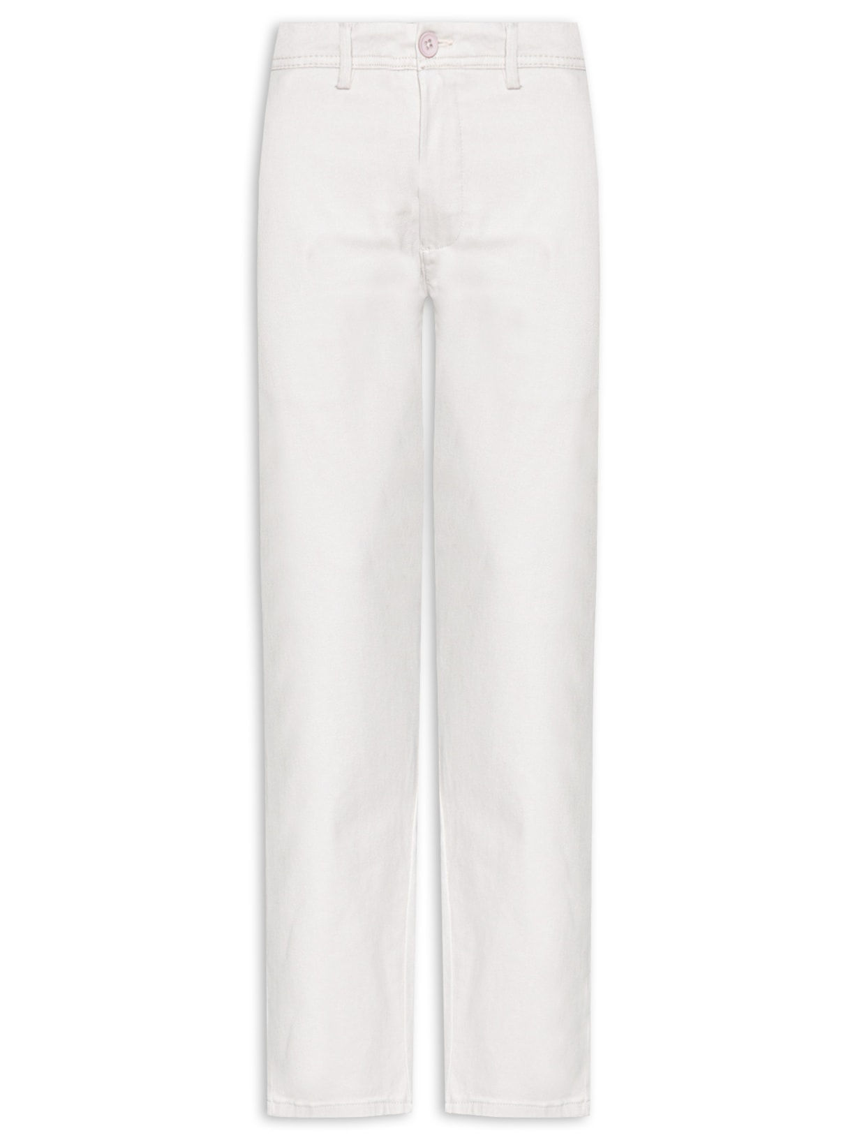 Calça Masculina Em Sarja Modelo Chino - Cinza