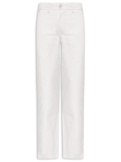 Calça Masculina Em Sarja Modelo Chino - Cinza