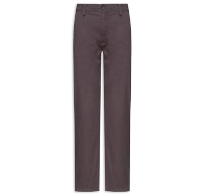 Calça Masculina Em Sarja Modelo Chino - Cinza