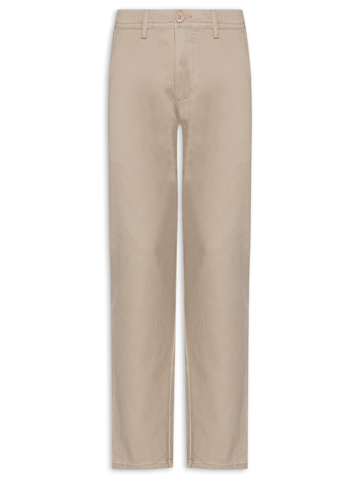 Calça Masculina Em Sarja Modelo Chino - Marrom