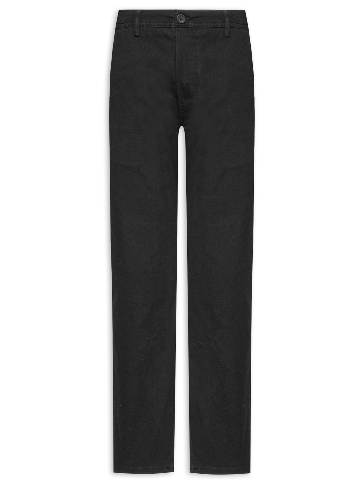 Calça Masculina Em Sarja Modelo Chino Preto '2 Essential