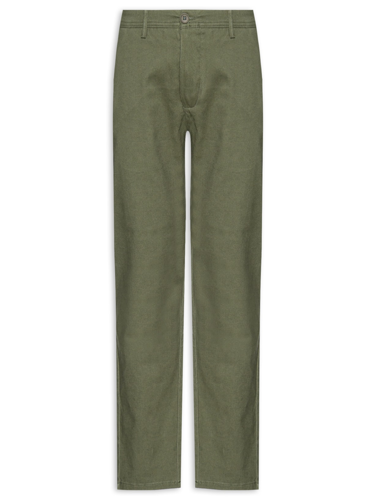 Calça Masculina Em Sarja Modelo Chino - Verde