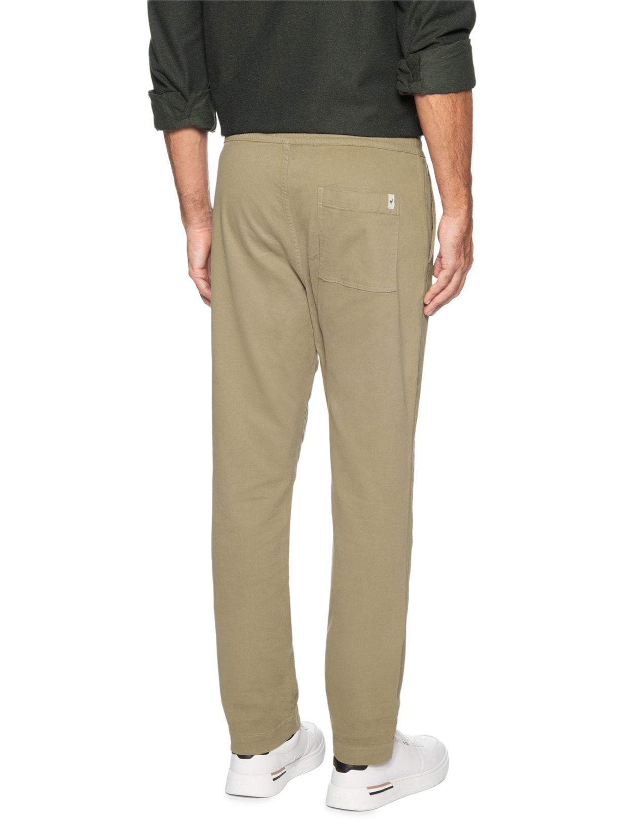 Calça Masculina Em Sarja Relax Marrom Zapalla