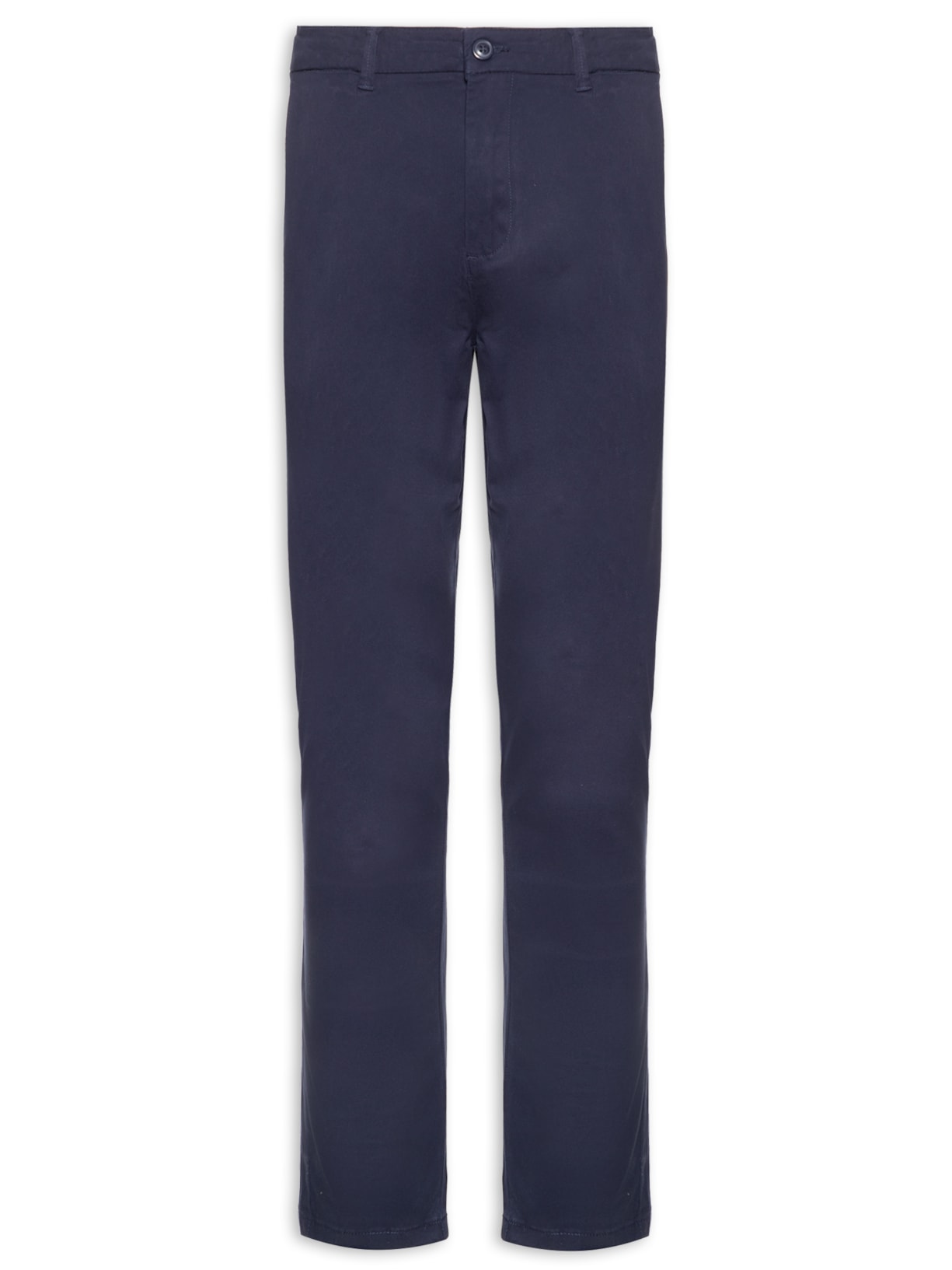 Calça Masculina Em Sarja Slim - Azul