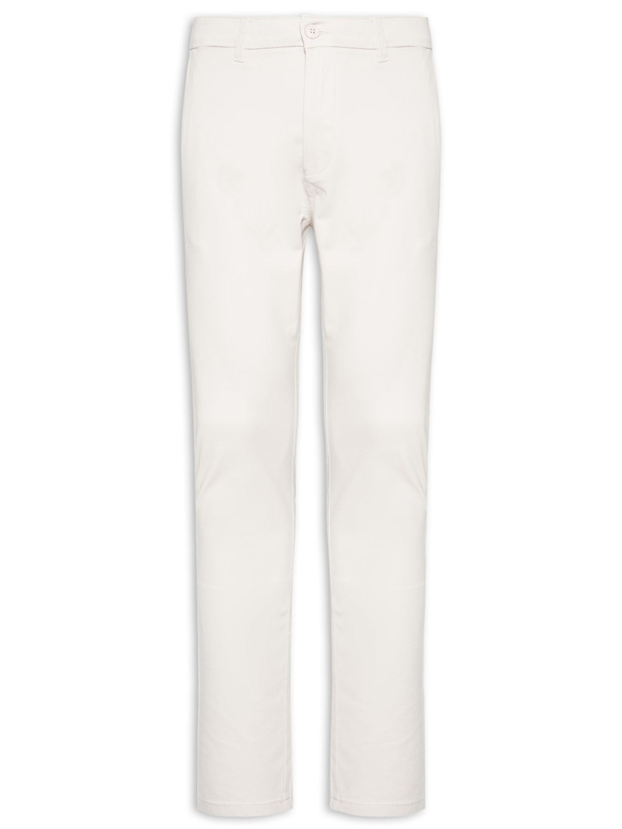 Calça Masculina Em Sarja Slim - Off White