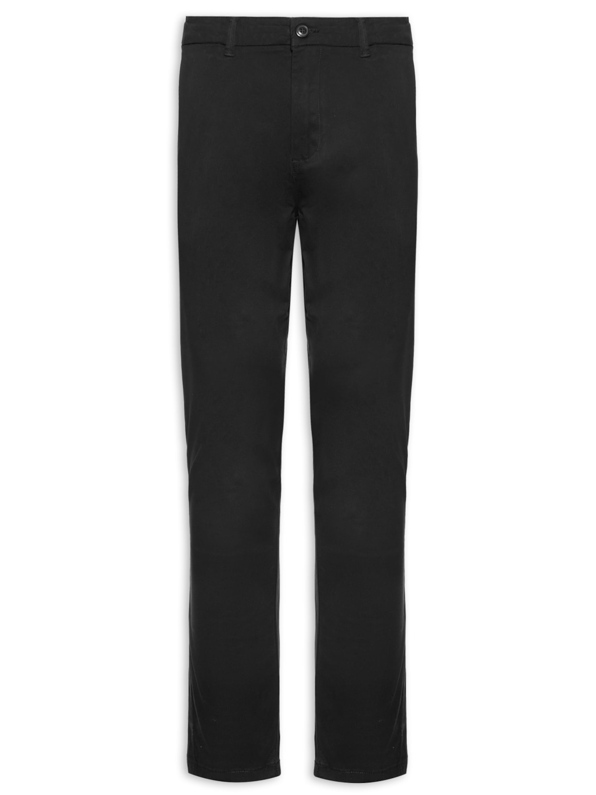 Calça Masculina Em Sarja Slim - Preto