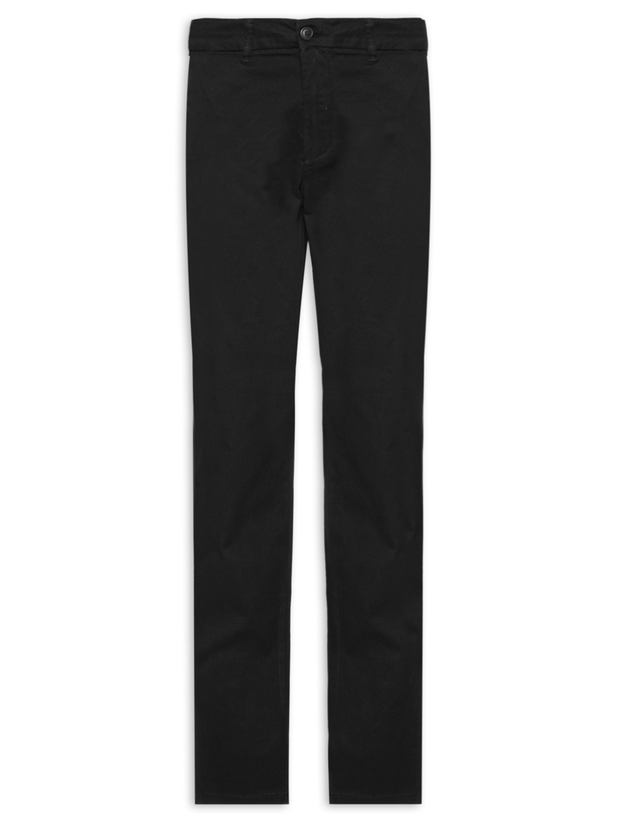 Calça Masculina Em Sarja Slim - Preto