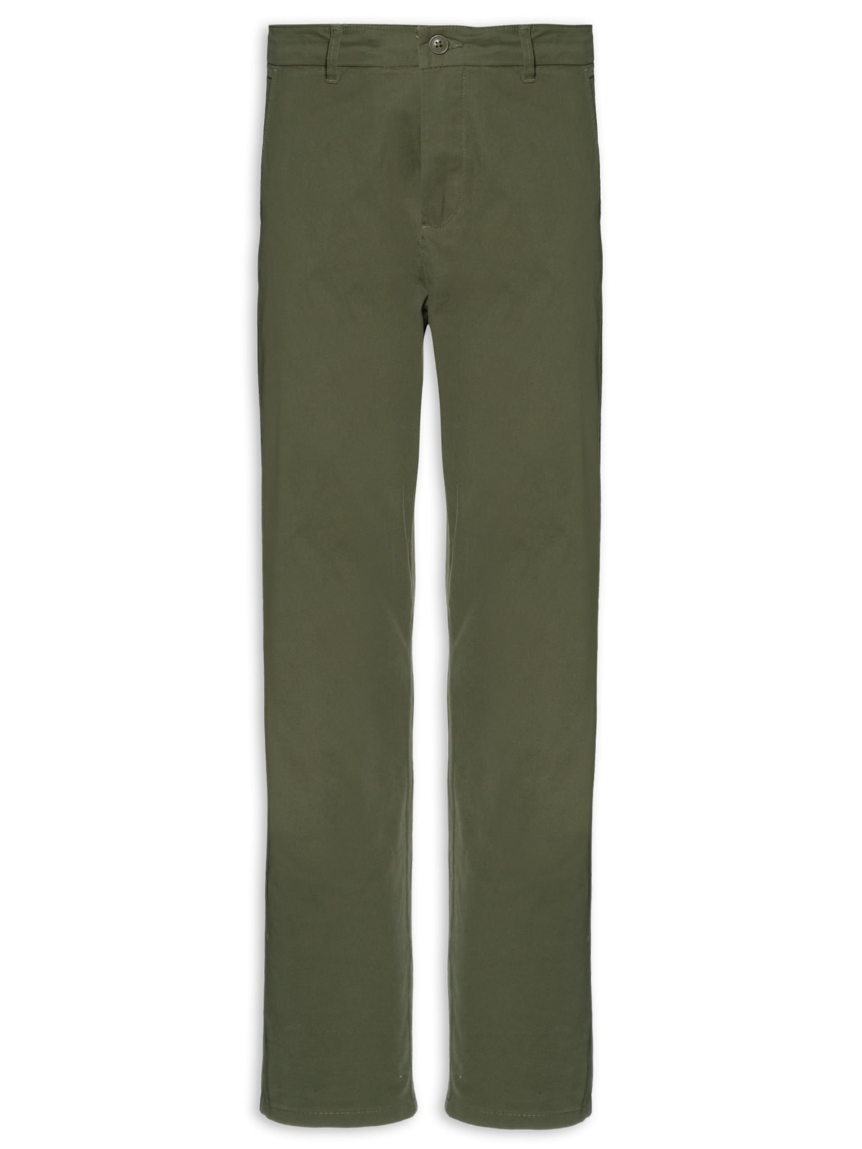 Calça Masculina Em Sarja Slim - Verde
